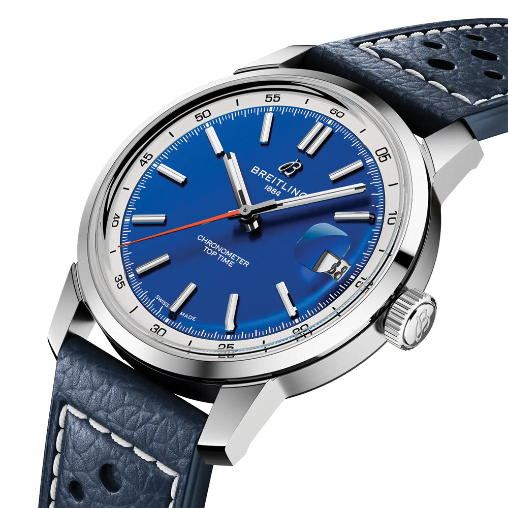 Top Time B31 38mm - Blue on Leather Strap