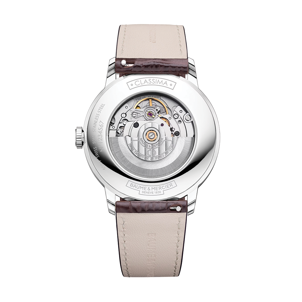 Classima 10853 Automatic 40mm - Silver on Leather Strap