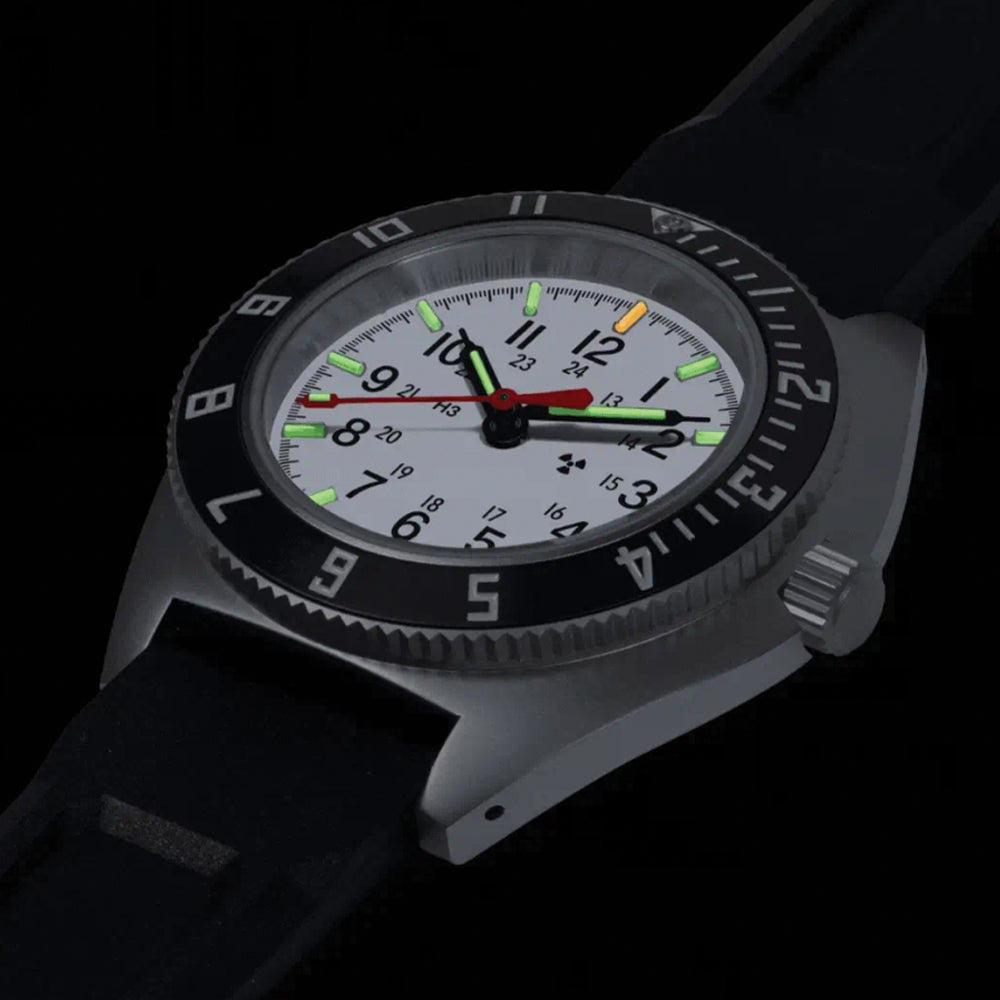 SSNAV No Date 41mm - Arctic on Rubber Strap