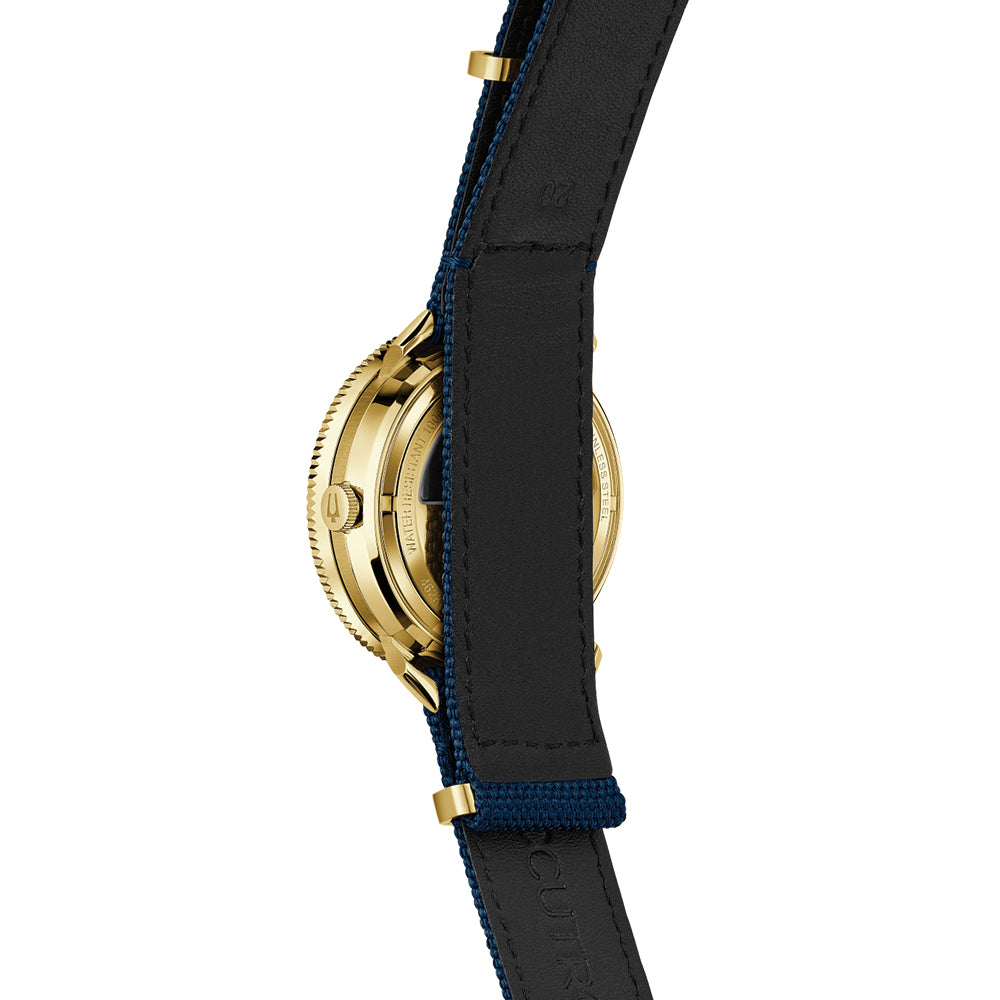 Astronaut Gold-Tone 41mm - Blue on Fabric Strap