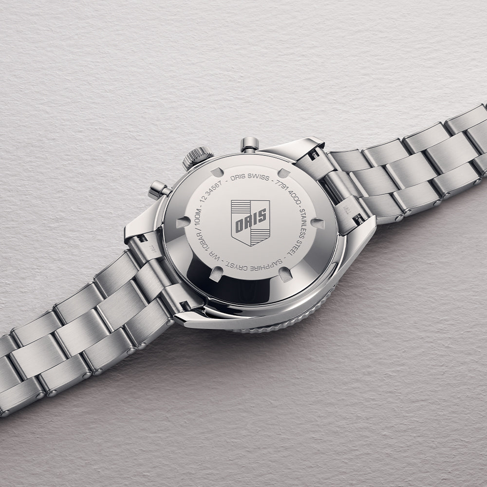 Divers Sixty-Five Chronograph 40mm - Silver on Bracelet