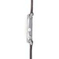 Max Bill MEGA Solar Titanium 38mm - White on Leather Strap