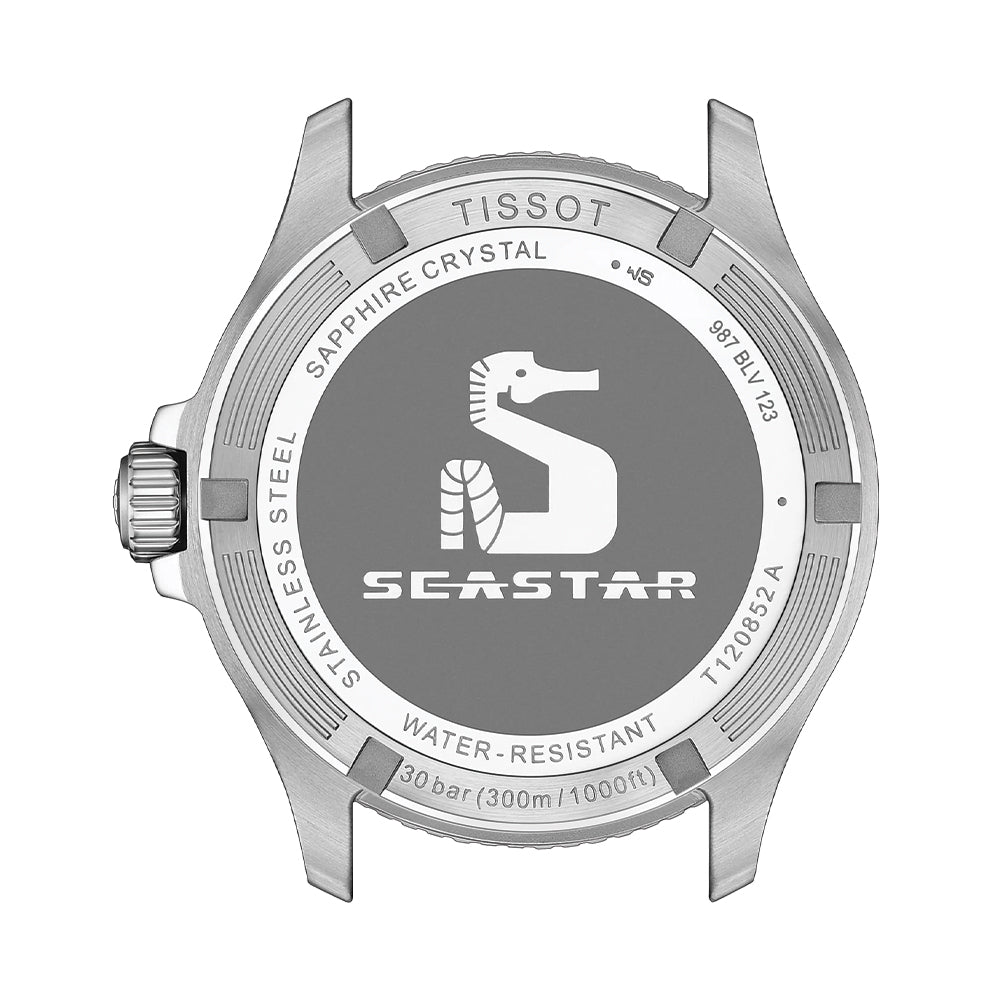 Seastar 1000 GMT Quartz 40mm - Black w/ Green/Black Bezel on Bracelet