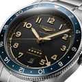 Spirit Zulu Time Blue Ceramic Bezel 42mm - Black on Bracelet