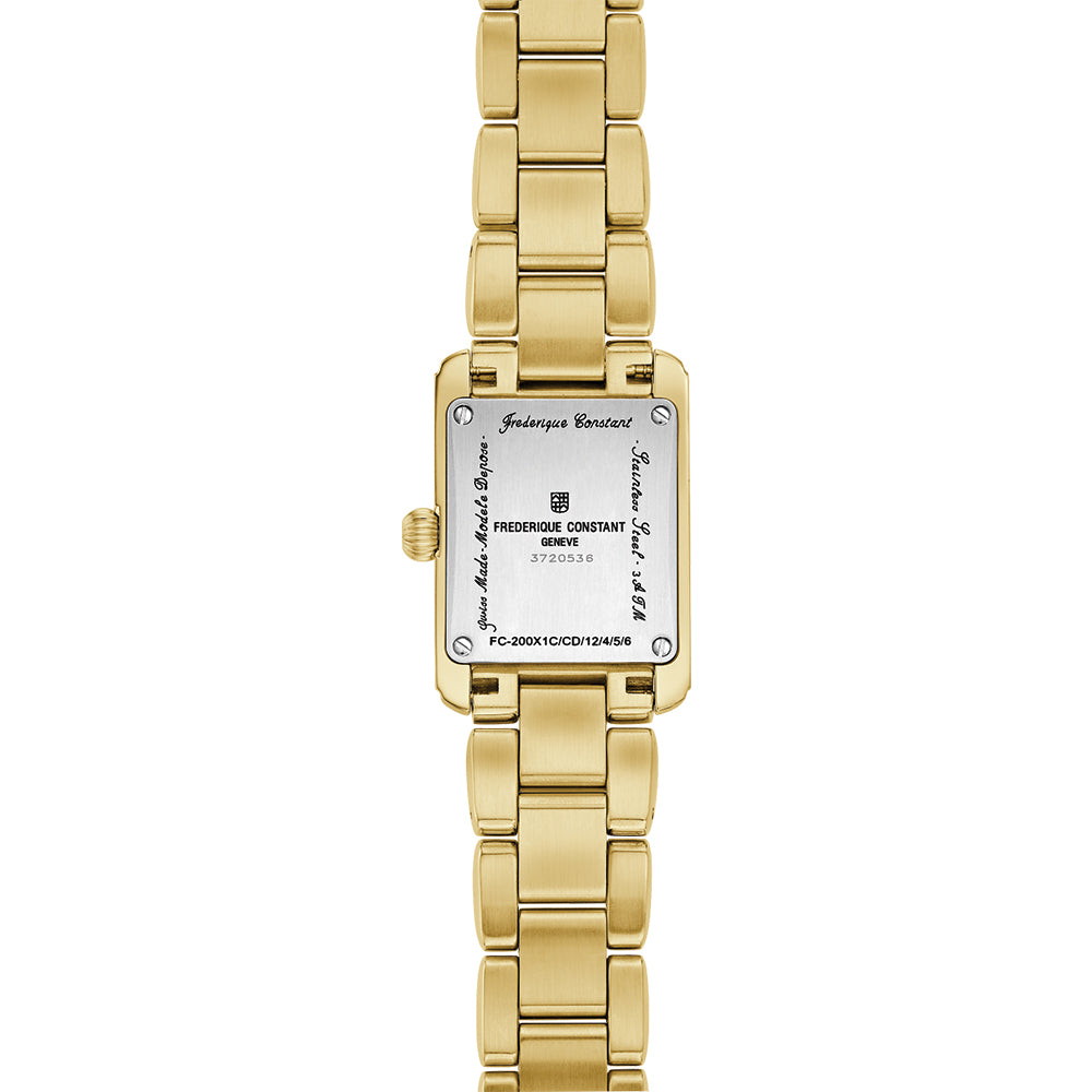 Classic Carrée Ladies Gold-Tone Steel 23mm - Silver on Bracelet