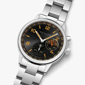 Club Sport Neomatik Worldtimer Grid 40mm - Black w/ Orange on Bracelet