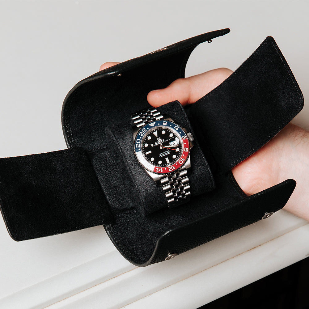 Berkeley Single Watch Roll - Black