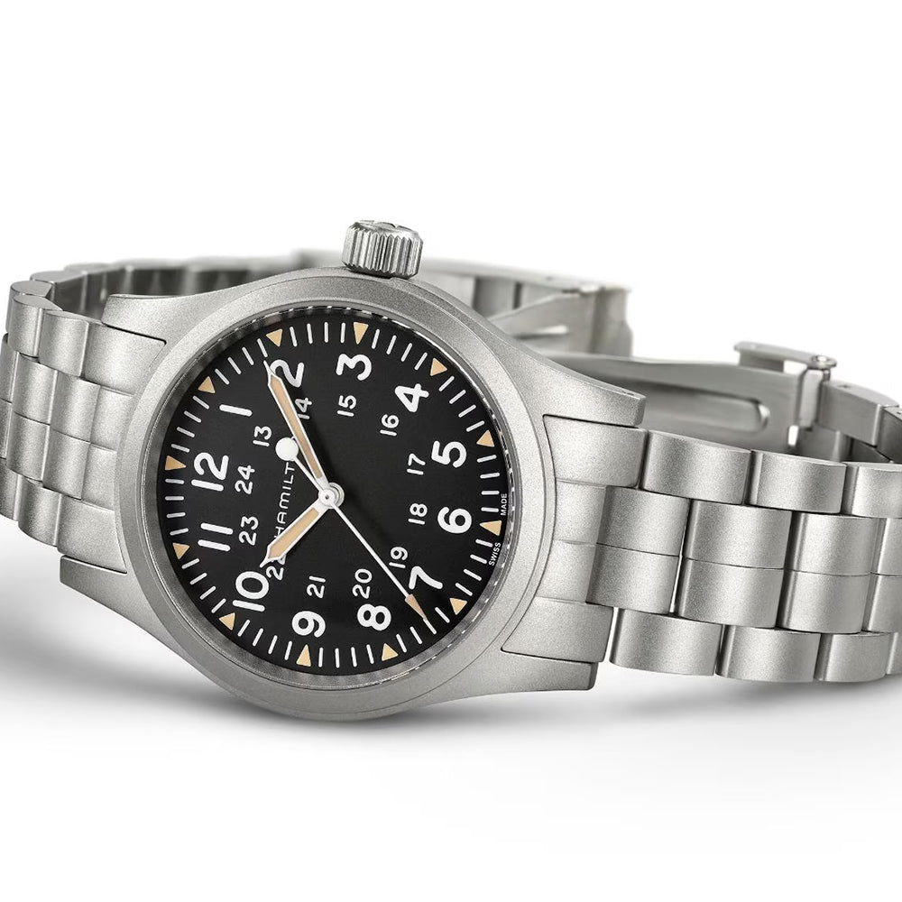 Khaki Field Mechanical 38mm - Black on Bracelet