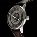 Pangaea Day Date Automatic 40mm - Grey on Brown Calf Leather
