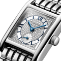 Mini DolceVita Quartz 29mm - Snow-Set, White, Mother-of-Pearl on Bracelet