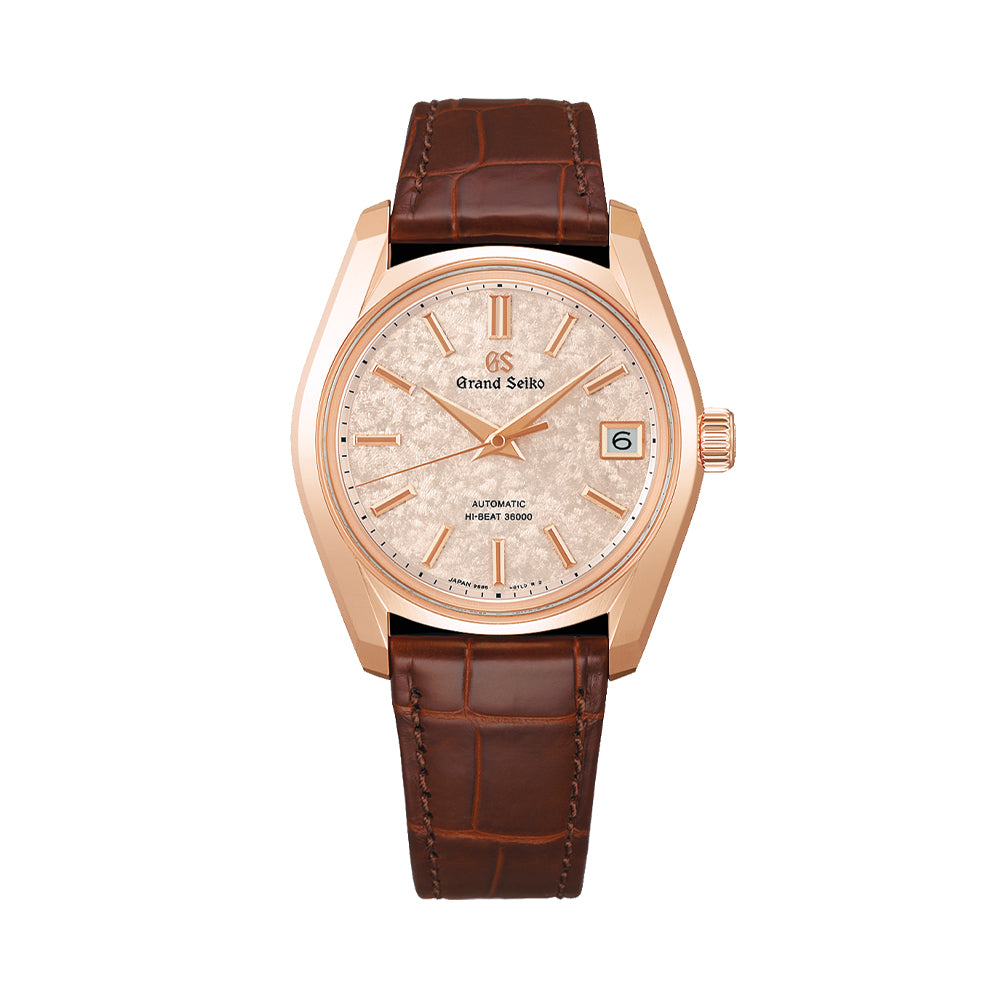 SBGH368 Heritage Hi-Beat 36000 18K Rose Gold 38mm - Pink on Leather Strap