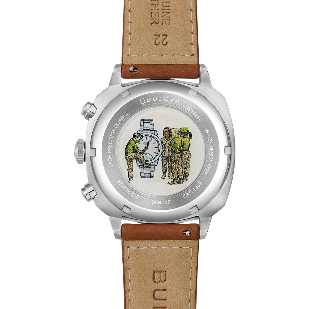Military VWI Special Edition Quartz 42.5mm - Green on Leather Strap