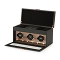Axis Triple Watch Winder With Storage - Copper