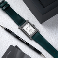 Rivanera Small Seconds 40mm - White on Rubber Strap w/ Additional Strap