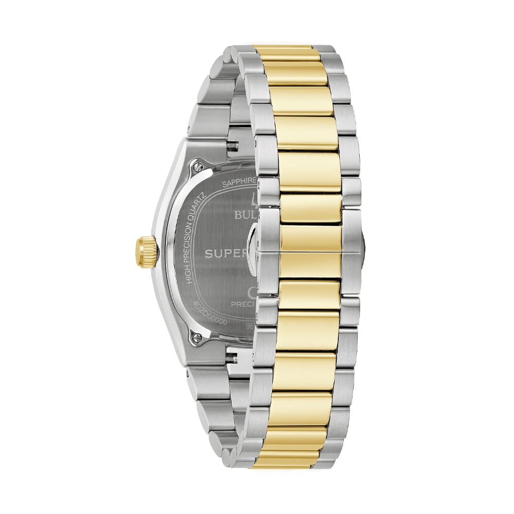 Super Seville High Precision Quartz Two-Tone 37.5mm - Black on Bracelet