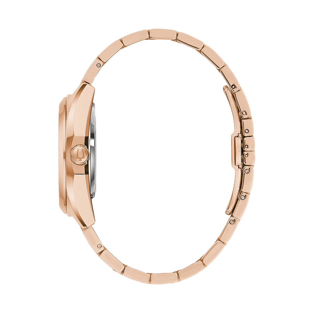 Classic Surveyor Automatic Rose Gold 39mm - Aubergine Purple on Bracelet