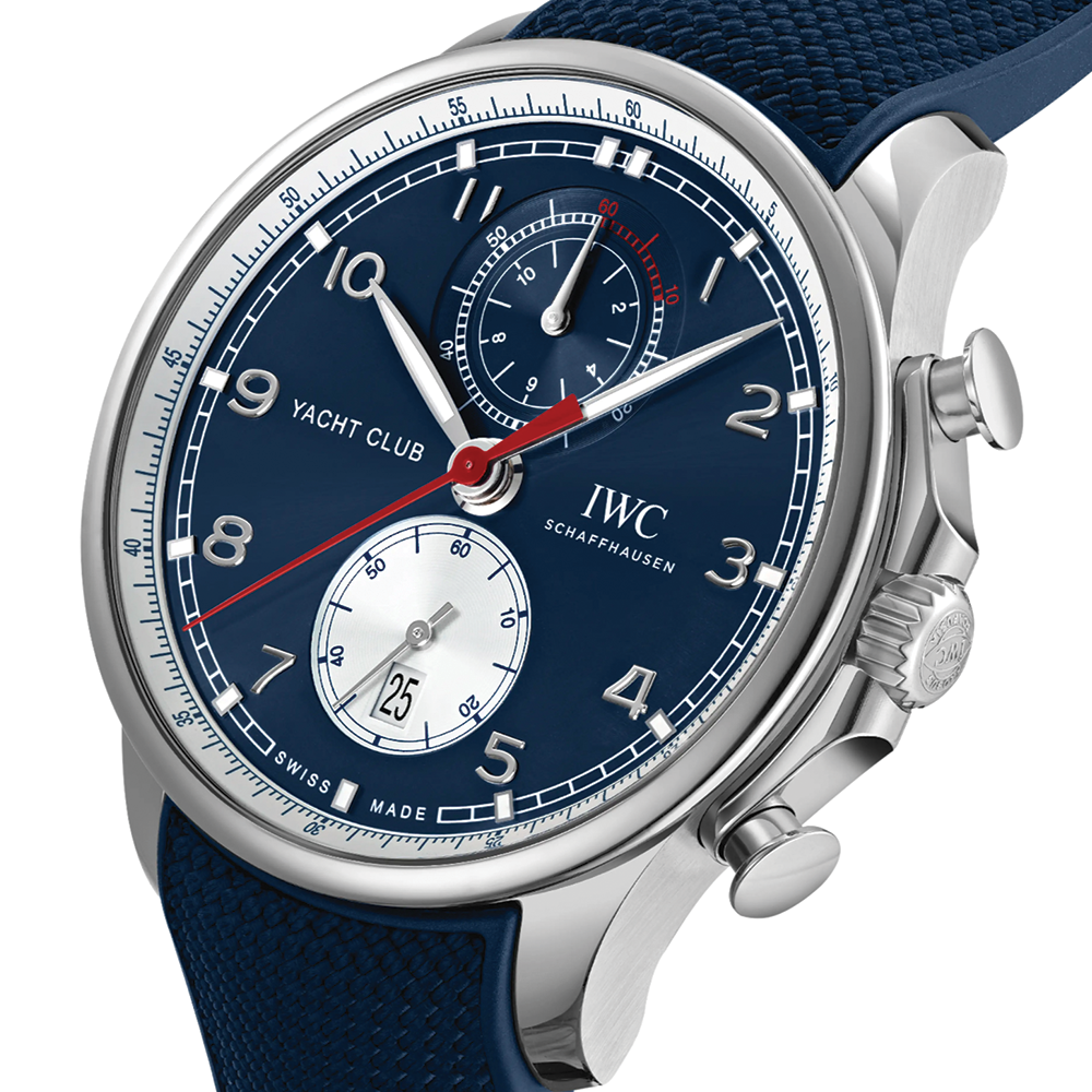 Portugieser Yacht Club Chronograph Edition “Orlebar Brown” 44.6mm - Blue on Rubber Strap
