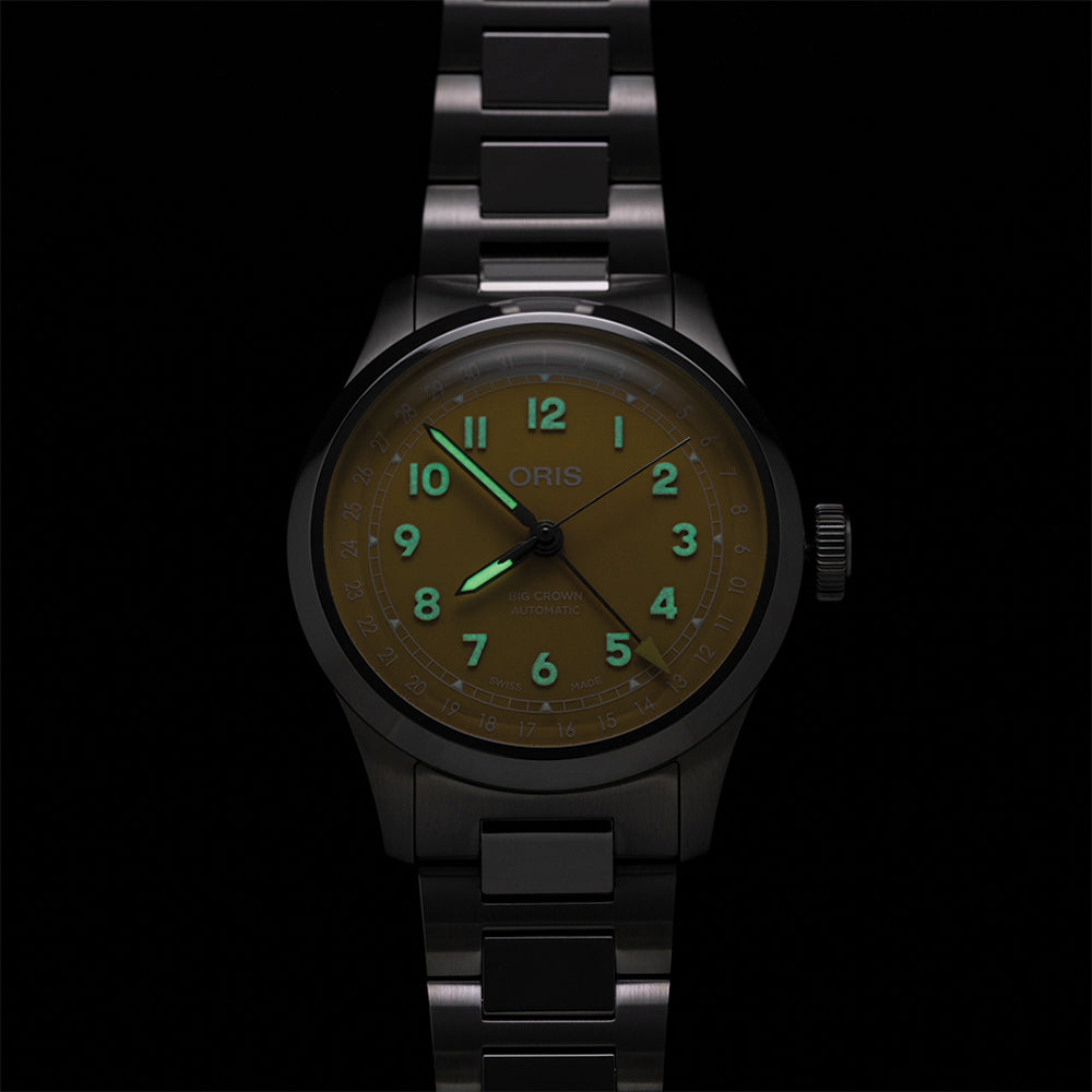 Big Crown Pointer Date 40mm - Yellow on Bracelet