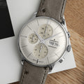 Meister Chronoscope English Date 40.7mm - Ivory on Leather Strap
