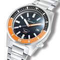Matic 44mm - Black and Satin Orange on Bracelet