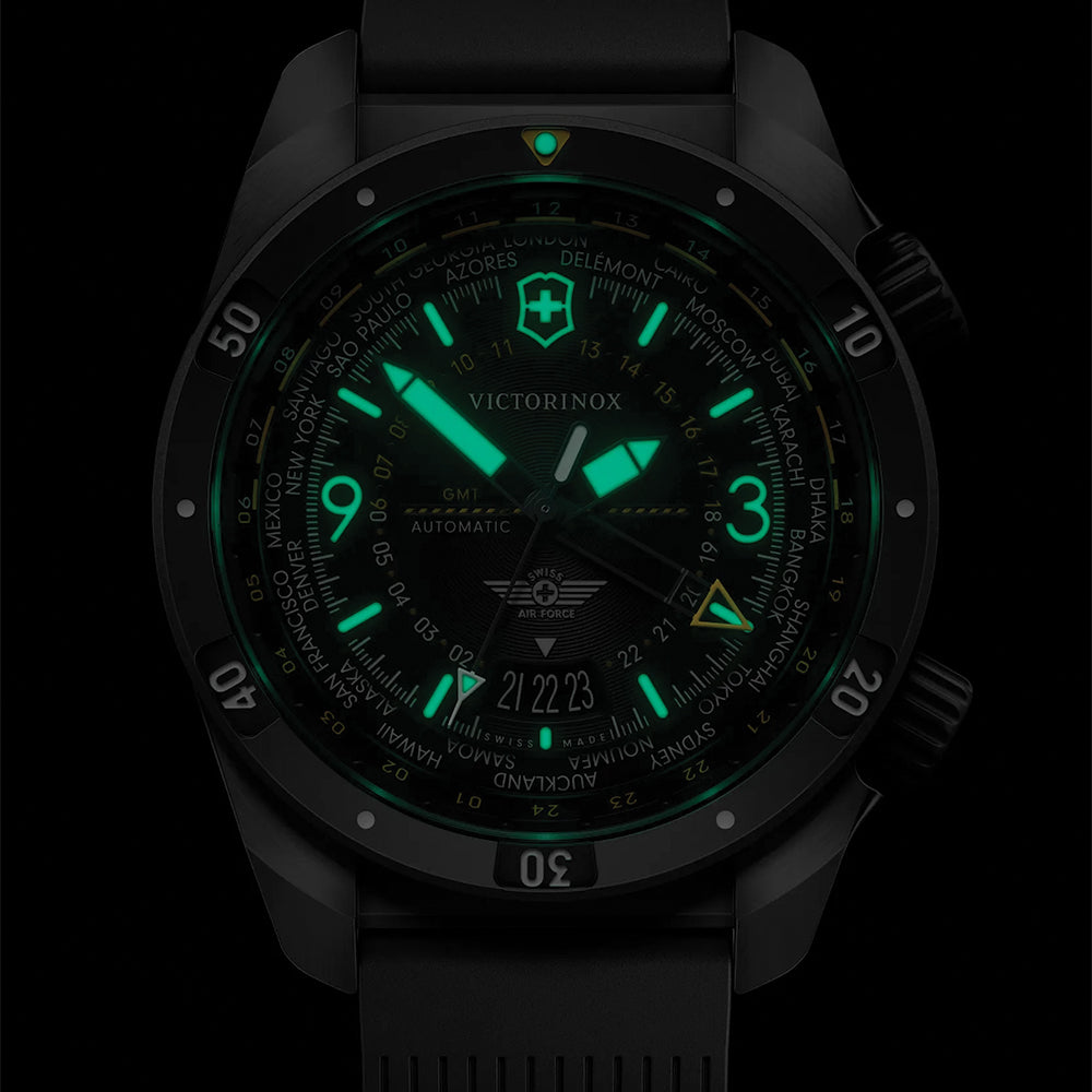 Air Pro 43mm - Black on Rubber Strap