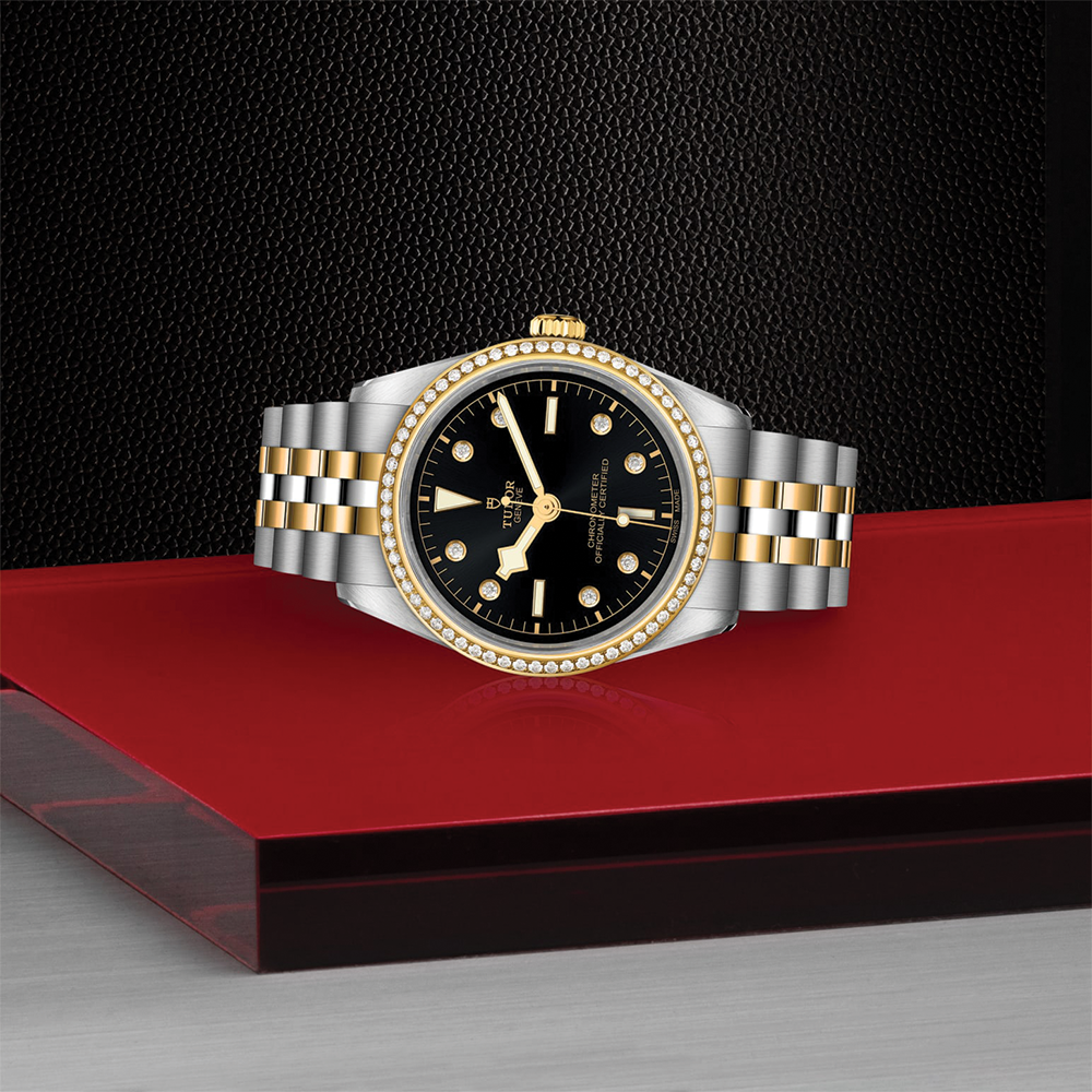 Black Bay One S&G 36mm - Black, Diamond-Set and Diamond Bezel on Bracelet