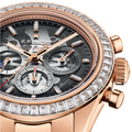 Chronomaster Sport Skeleton 18K Rose Gold Limited Edition 41mm - Grey w/ Diamonds on Bracelet
