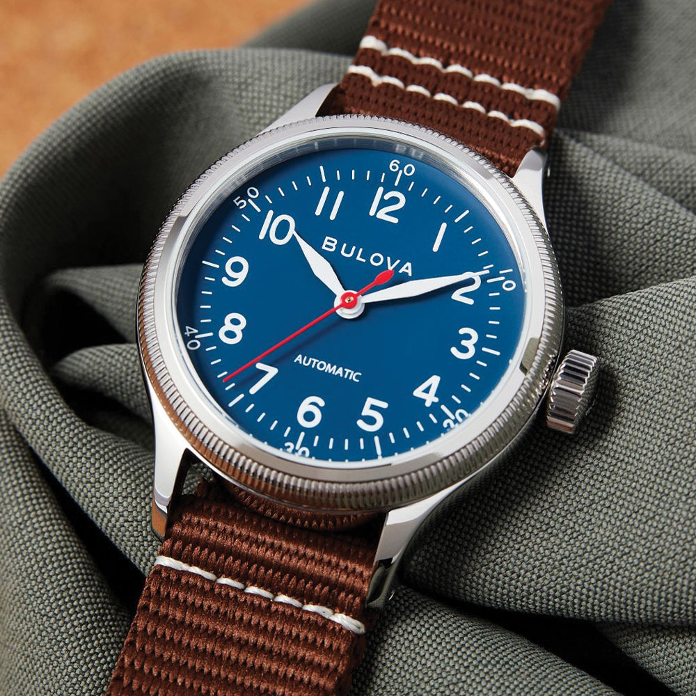 A-11 Hack Watch 37mm - Blue on NATO Strap