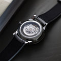 Le Régulateur Gravé Bleu 39mm - Blue on Leather Strap
