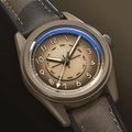 Sector II Field Titanium FDE 38mm - Brown on Rubber Strap
