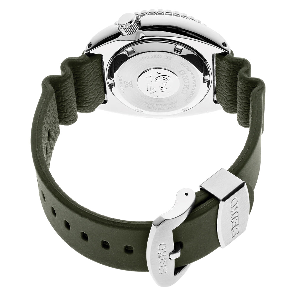 SRPE05 Prospex Automatic Diver 45mm - Green on Rubber Strap