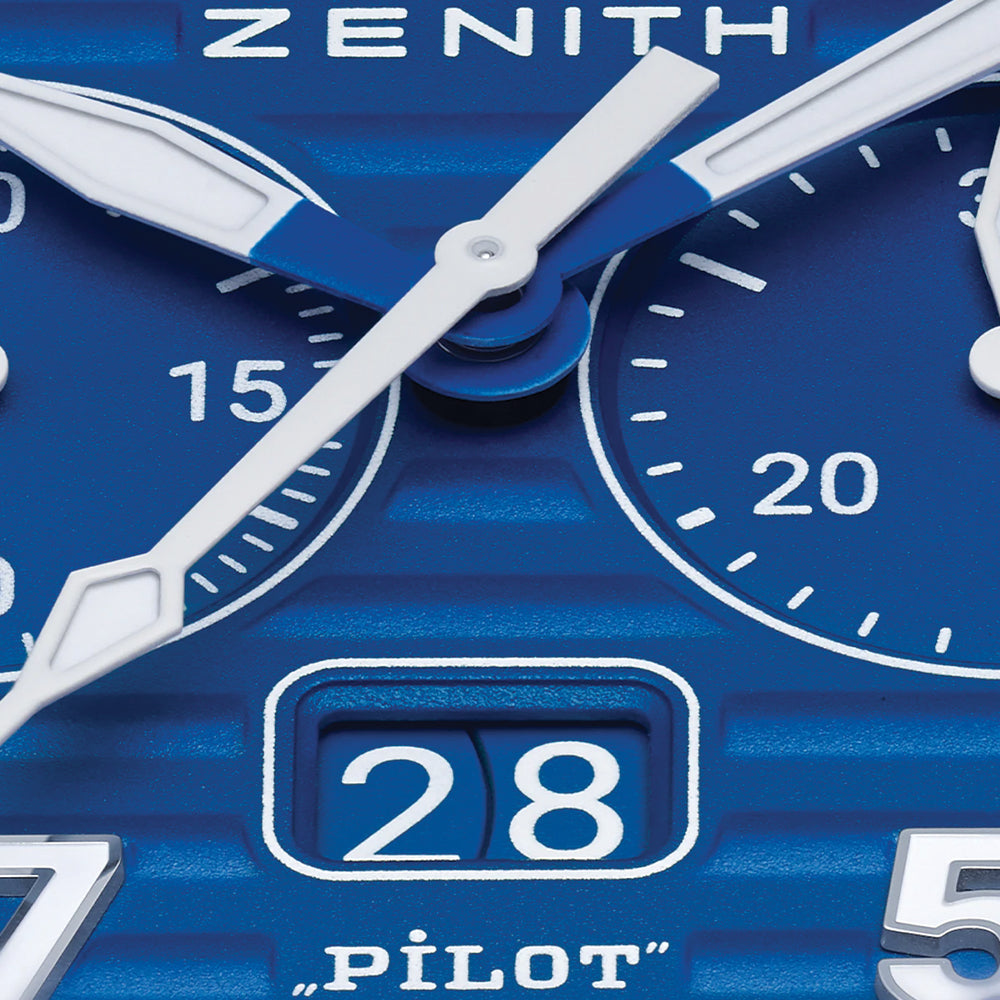 Pilot Big Date Flyback 160th Anniversary Edition Ceramic 41mm - Blue on Rubber Strap w/ Extra Leather Strap