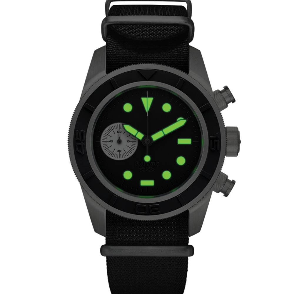 Modello Tre U3-AEB Limited Edition 41.5mm - Black on Fabric Strap