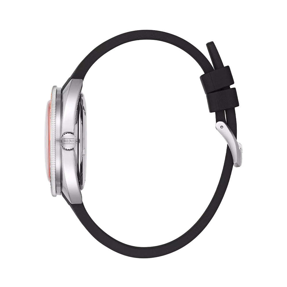 Devil Diver 41mm - Orange Rubber Strap