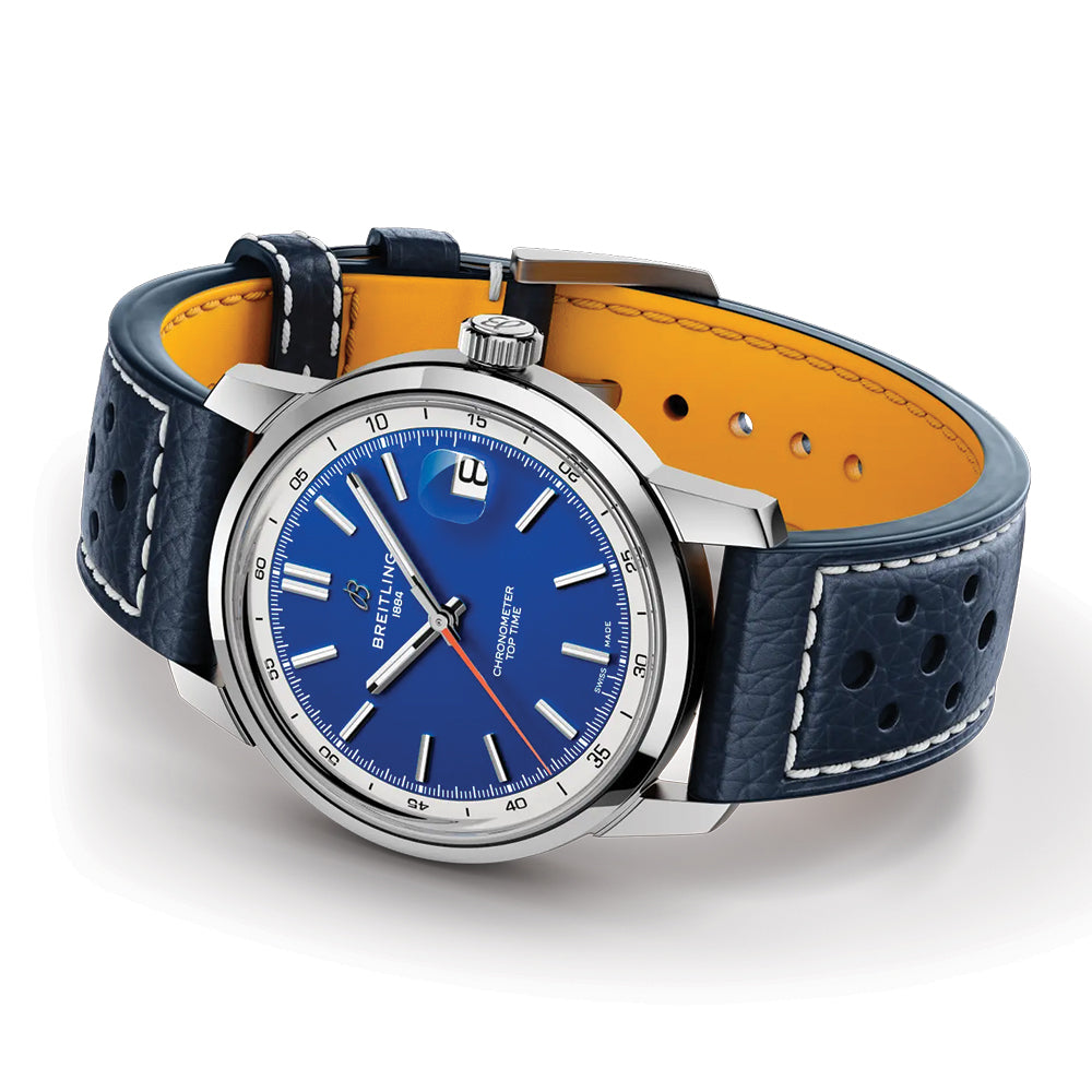 Top Time B31 38mm - Blue on Leather Strap