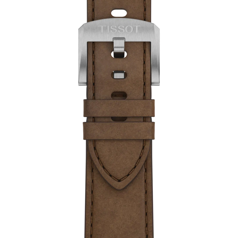 PRC 100 Solar Quartz 39mm - Silver on Leather Strap