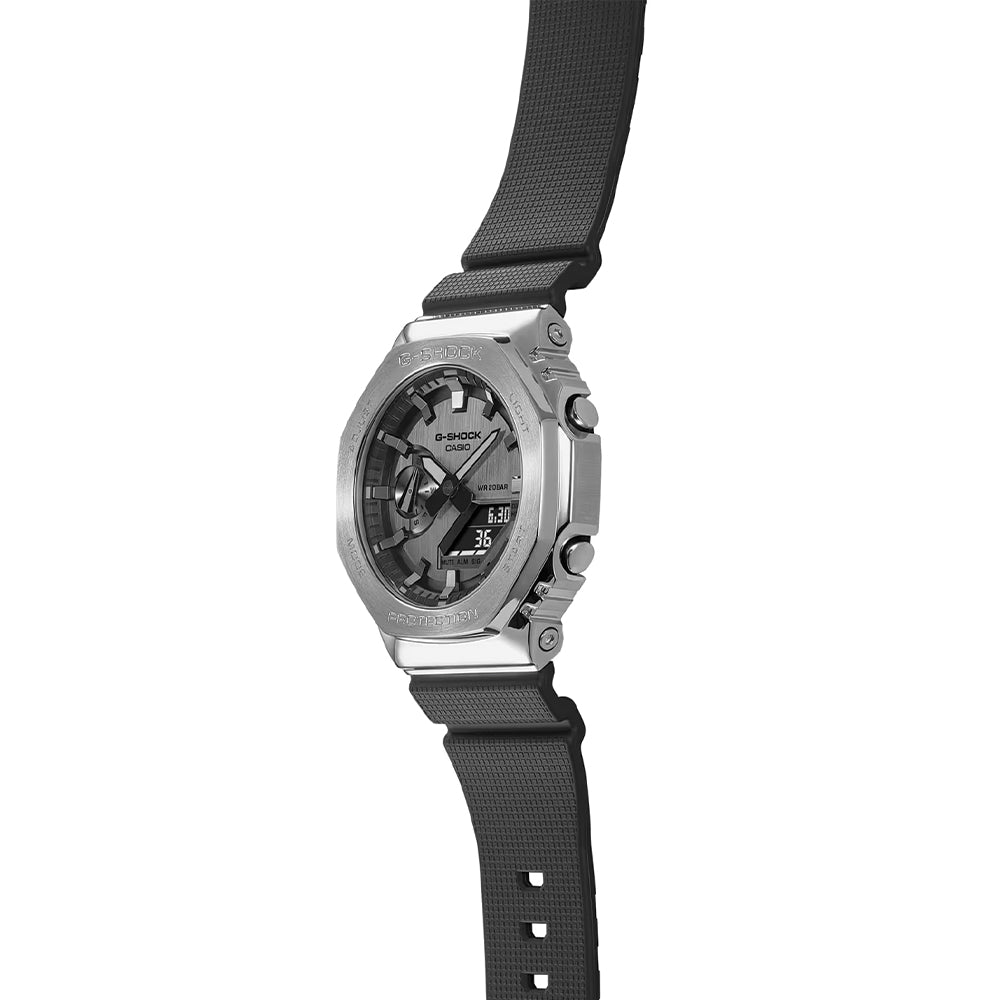 GM2100-1A 44.4mm - Grey on Rubber Strap