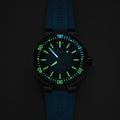 Aquis Pro 1000m Multi-Piece Titanium 49.5mm - Black on Rubber Strap w/ Extra Rubber Strap