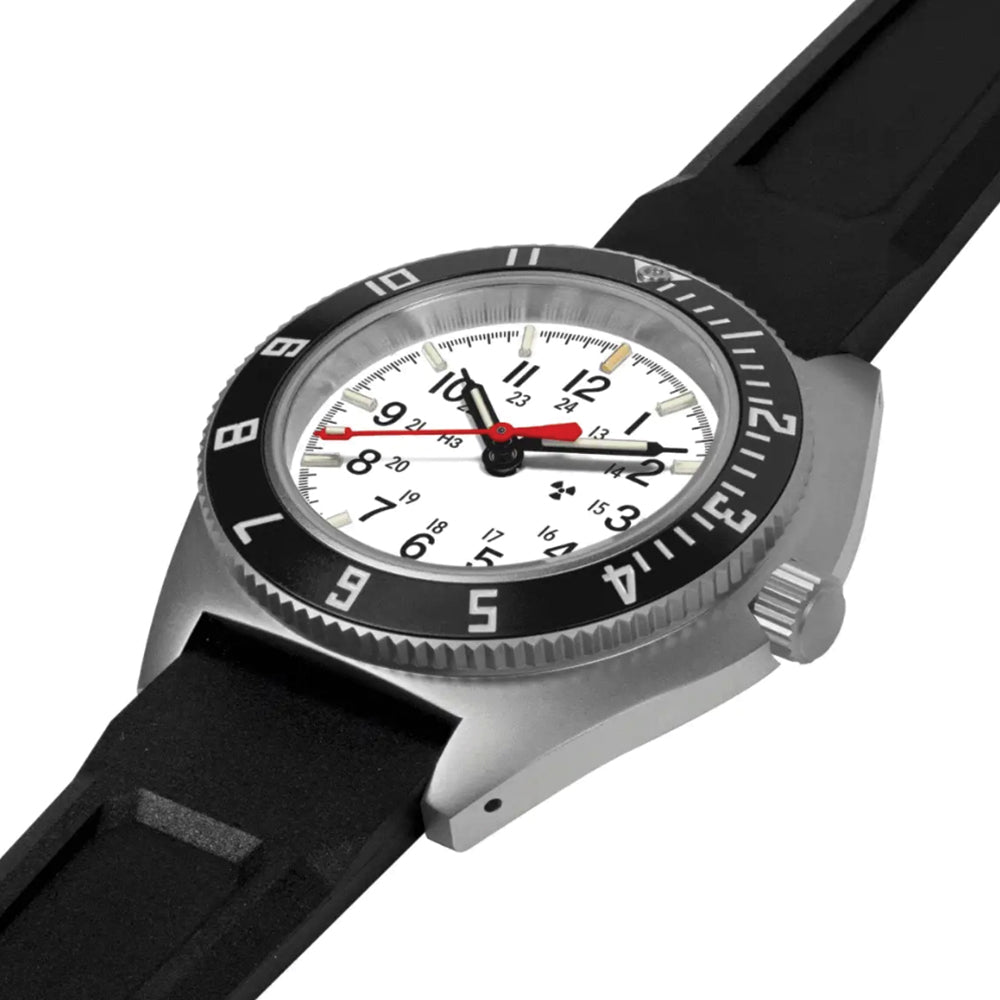 SSNAV No Date 41mm - Arctic on Rubber Strap
