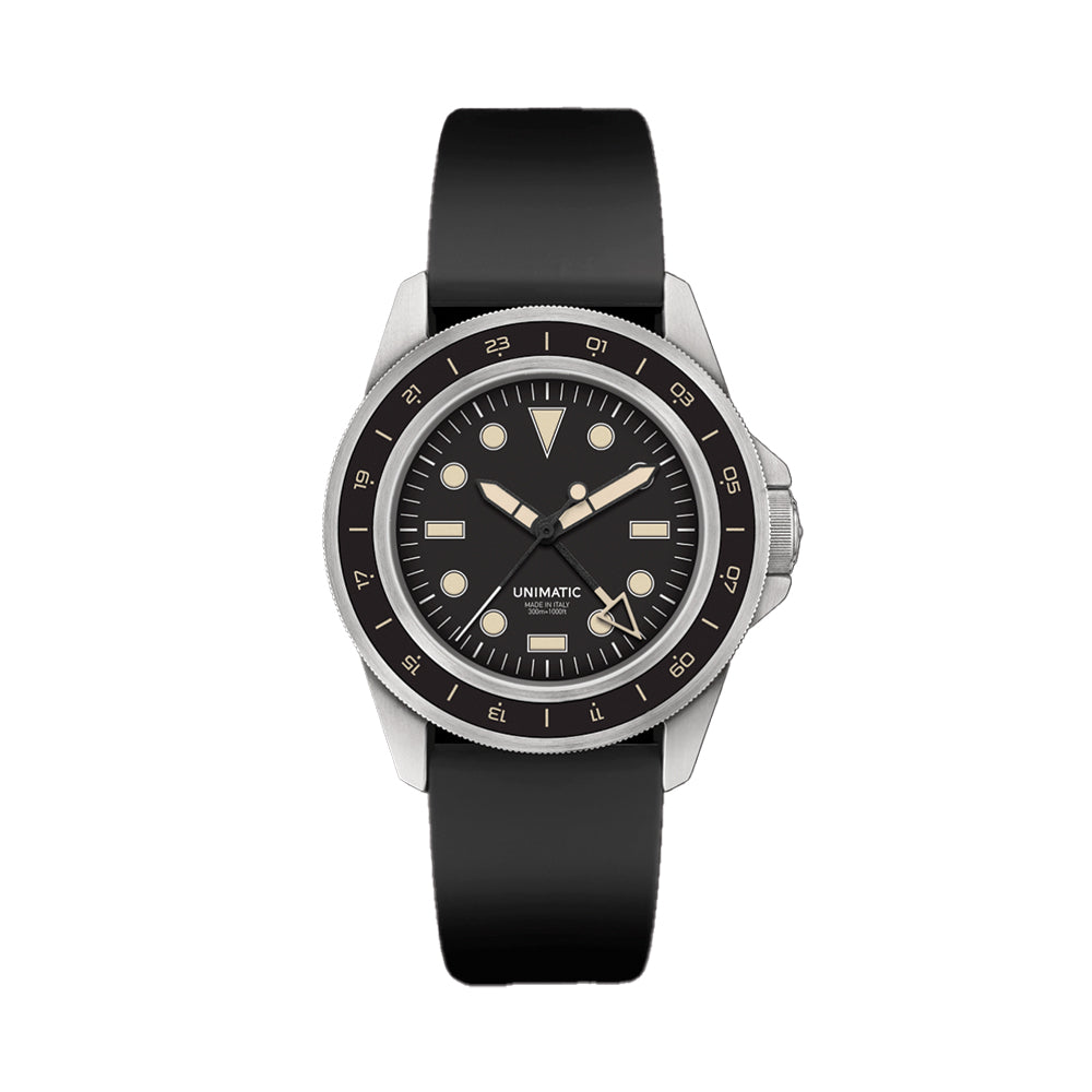 U1-GMT-DHB Limited Edition 41.5mm - Black on Strap