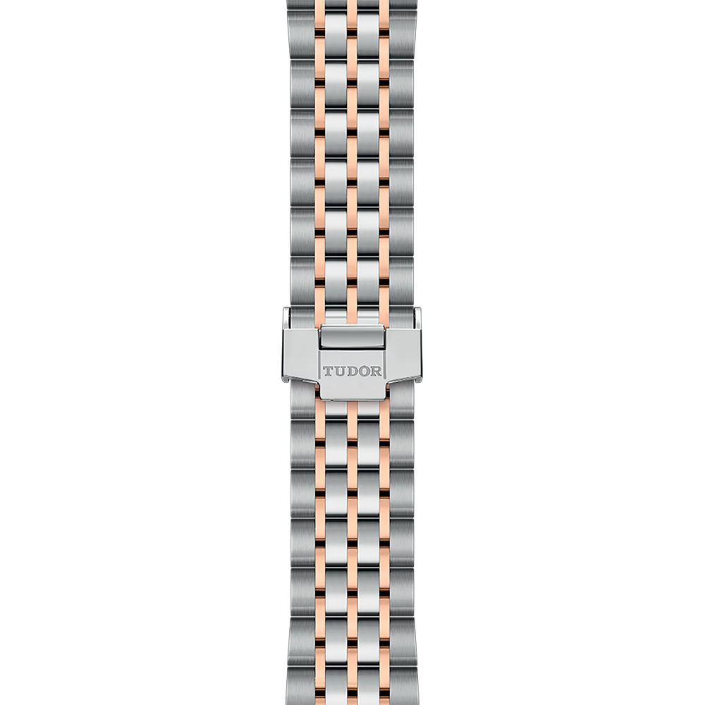 1926 Rose Gold Two-Tone 39mm - Black, Diamond-Set on Bracelet