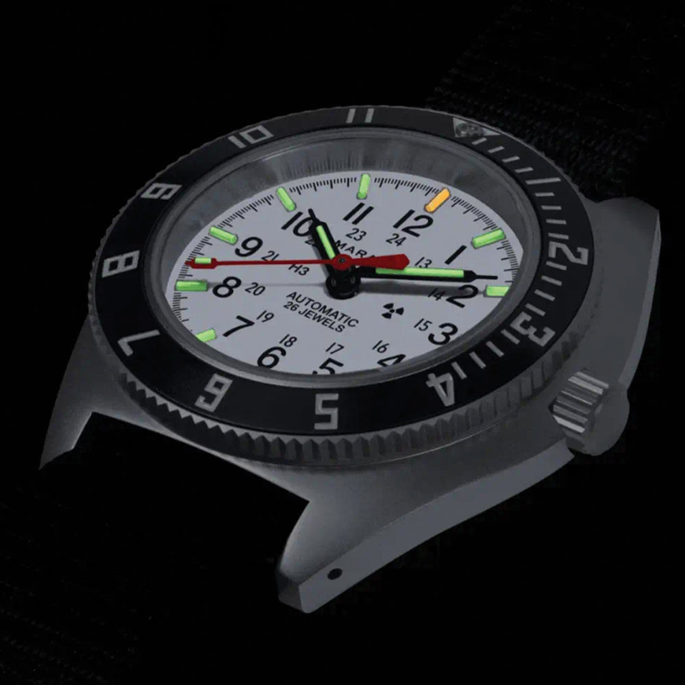 SSNAV-D 41mm - Arctic on Ballistic Nylon Strap