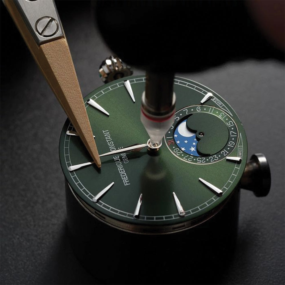 Manufacture Classic Moonphase Date Automatic 40mm - Green on Leather Strap