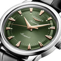 Conquest Heritage 40mm - Green on Leather Strap