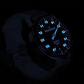 Unomat Automatic 43mm - Black on Blue Rubber Strap