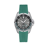 DS-X “New DS Concept Extreme Shock Resistance” GMT Quartz 41mm - Grey on Green Rubber Strap