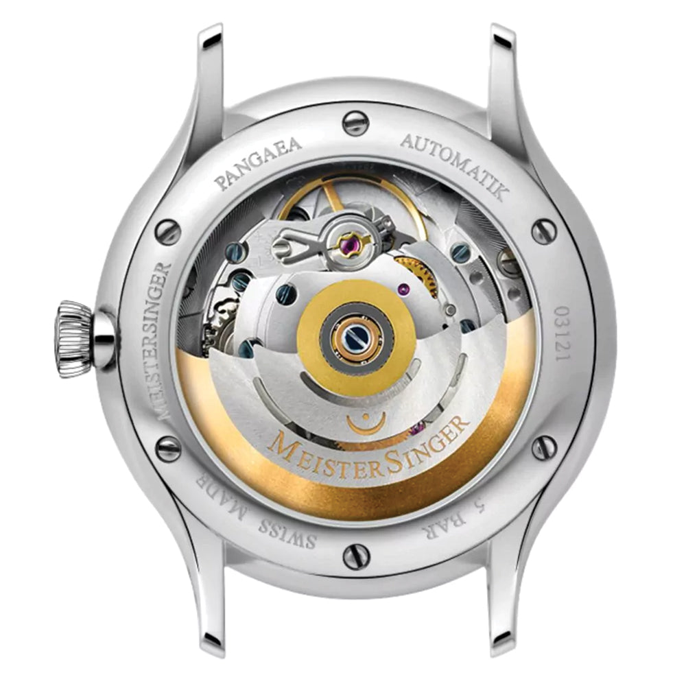 Pangaea Day Date Automatic 40mm - Grey on Brown Calf Leather