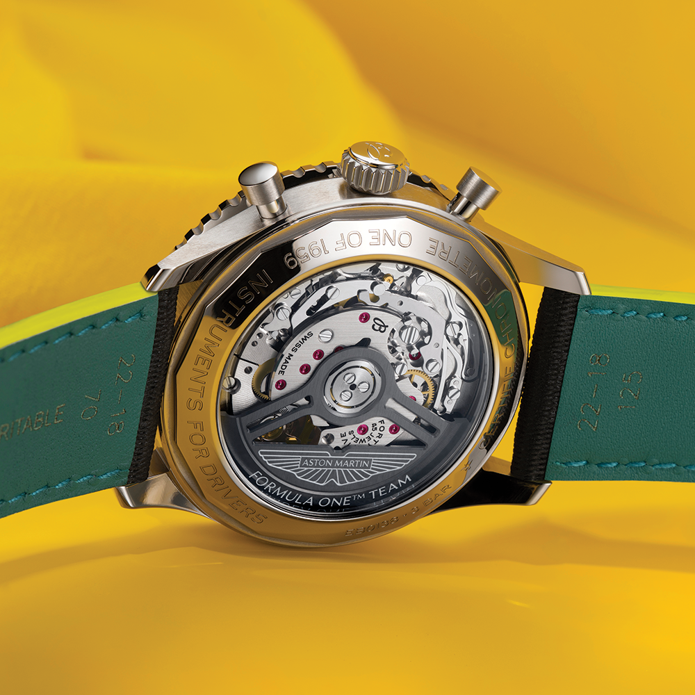 Navitimer B01 Chronograph Aston Martin Aramco Formula One™ Team Limited Edition 43mm - Black on Leather Strap