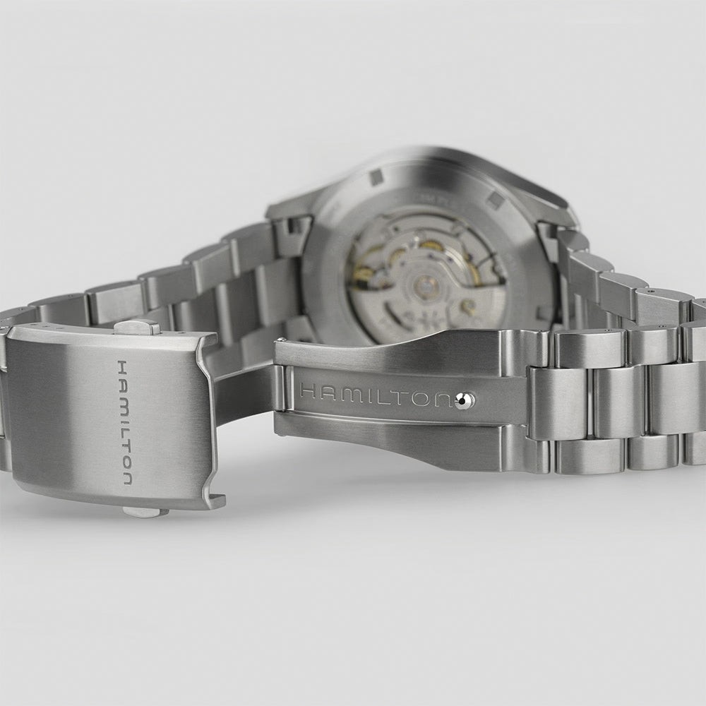Khaki Field Titanium Auto 38mm - Blue on Bracelet