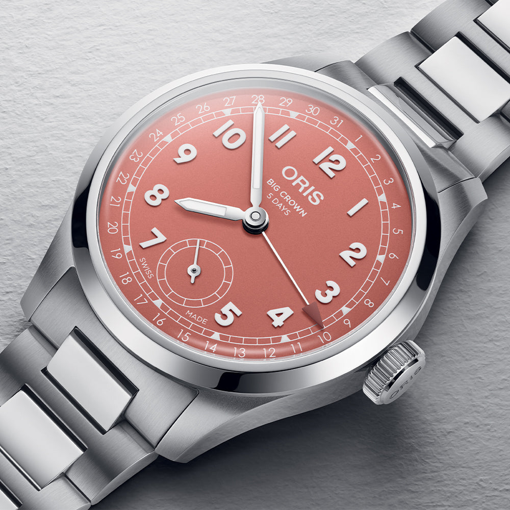 Big Crown Pointer Date Caliber 403 40mm - Terracotta Pink on Bracelet